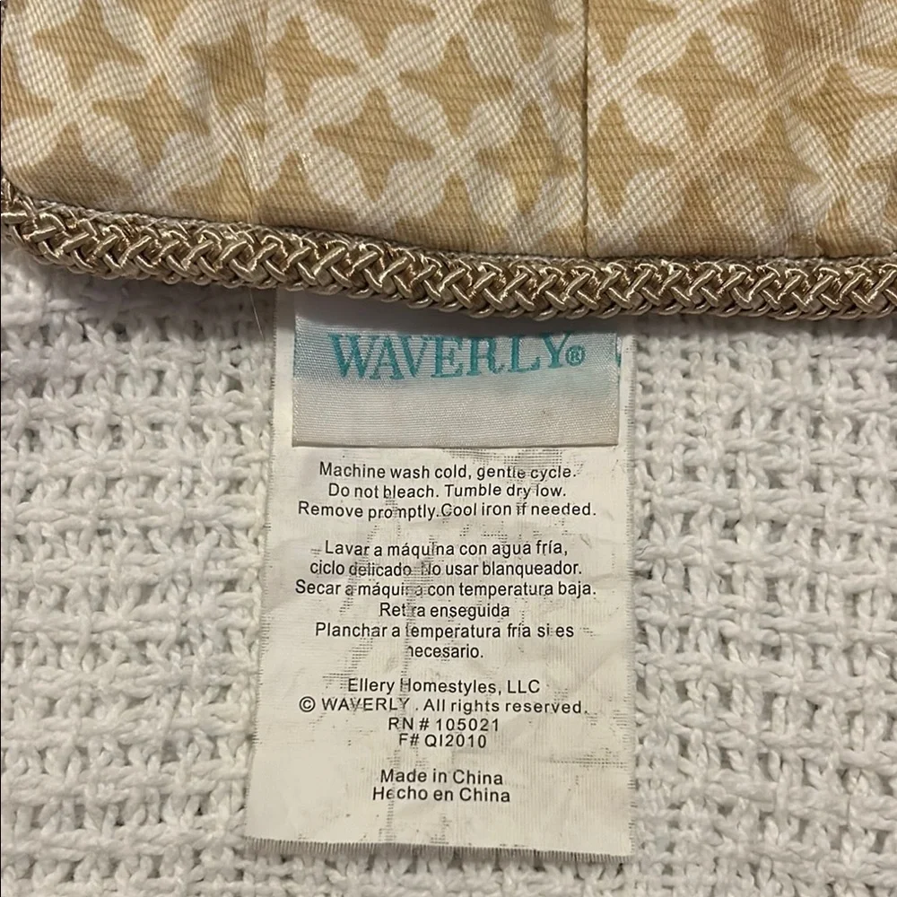 WAVERY Decorative Sham Pillow Cover Floral & Gold Rope 1 piece